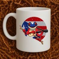 Coqui Frog Playing Guitar Puerto Rico Animal Coffee Mug thumb 2