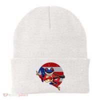 Coqui Frog Playing Guitar Puerto Rico Animal Beanie thumb 0