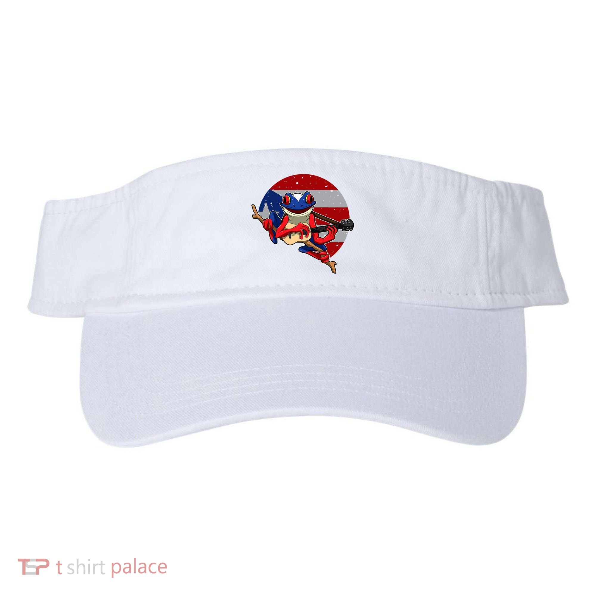 Coqui Frog Playing Guitar Puerto Rico Animal Visor