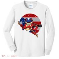 Coqui Frog Playing Guitar Puerto Rico Animal Kids Long Sleeve Shirt thumb 0