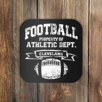 Cleveland Football Property Of Athletic Dept Coaster thumb 0
