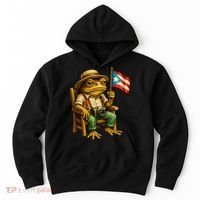 Coqui Frog Puerto Rico Flag Taino Boricua Hispanic Hoodie thumb 0