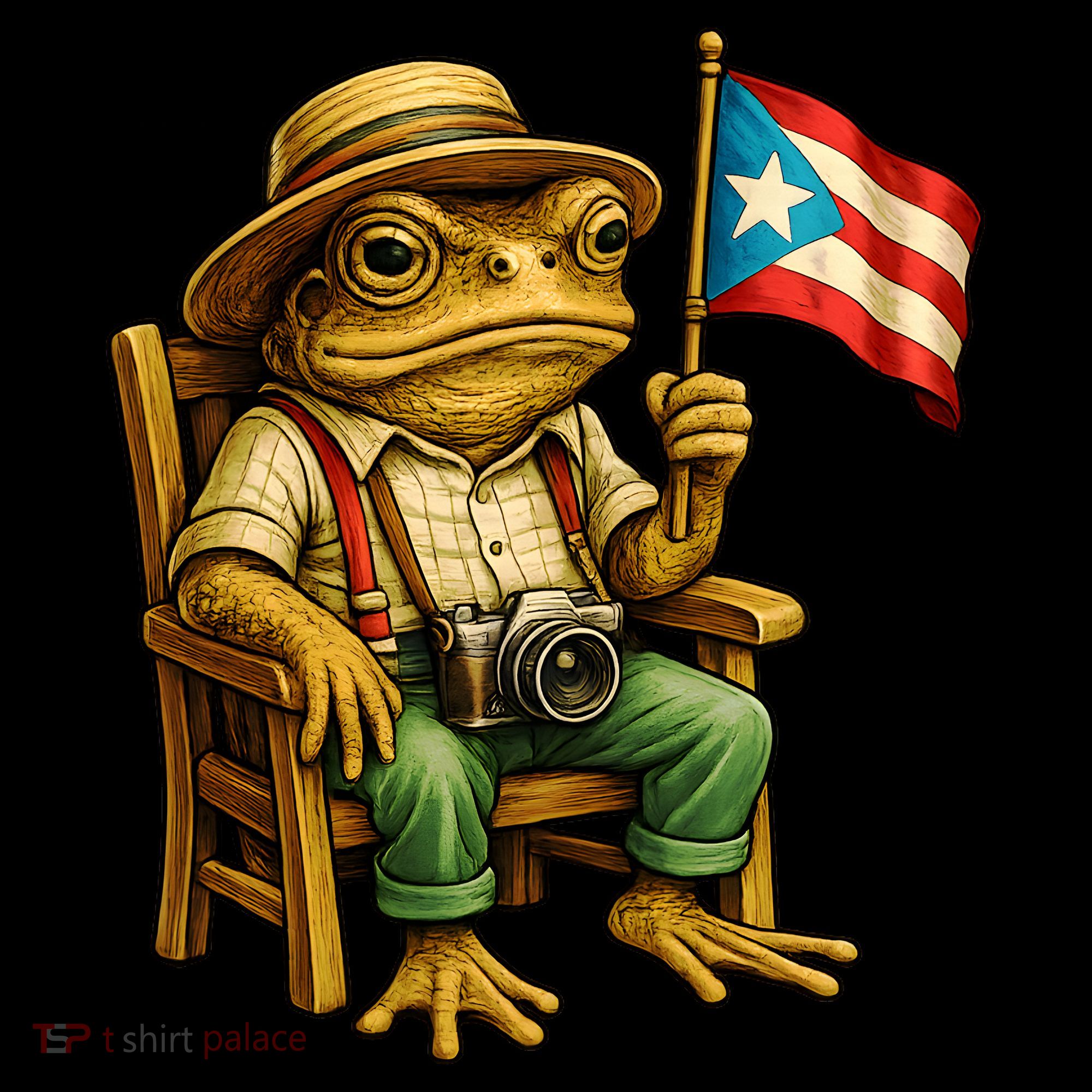 Coqui Frog Puerto Rico Flag Taino Boricua Hispanic Coffee Mug