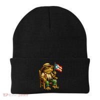 Coqui Frog Puerto Rico Flag Taino Boricua Hispanic Beanie thumb 0