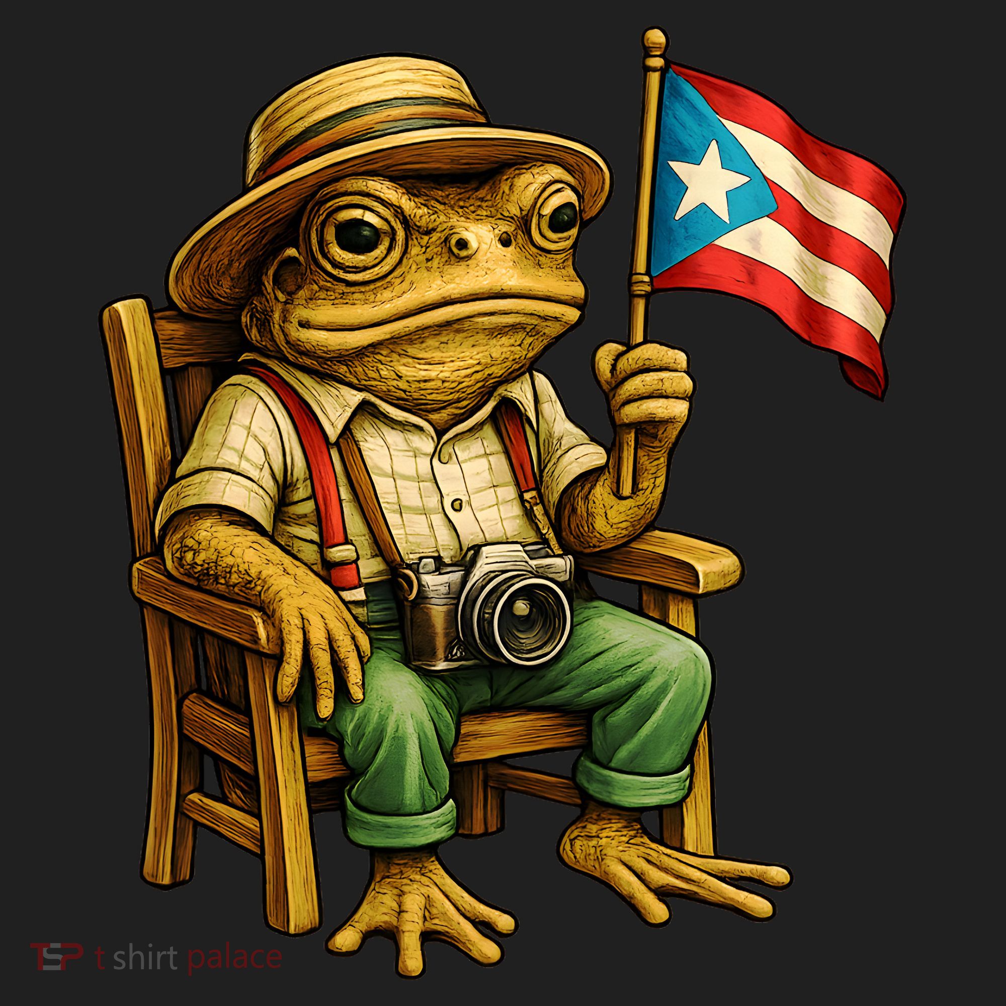 Coqui Frog Puerto Rico Flag Taino Boricua Hispanic Beanie