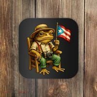 Coqui Frog Puerto Rico Flag Taino Boricua Hispanic Coaster thumb 0