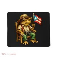 Coqui Frog Puerto Rico Flag Taino Boricua Hispanic Mousepad thumb 0