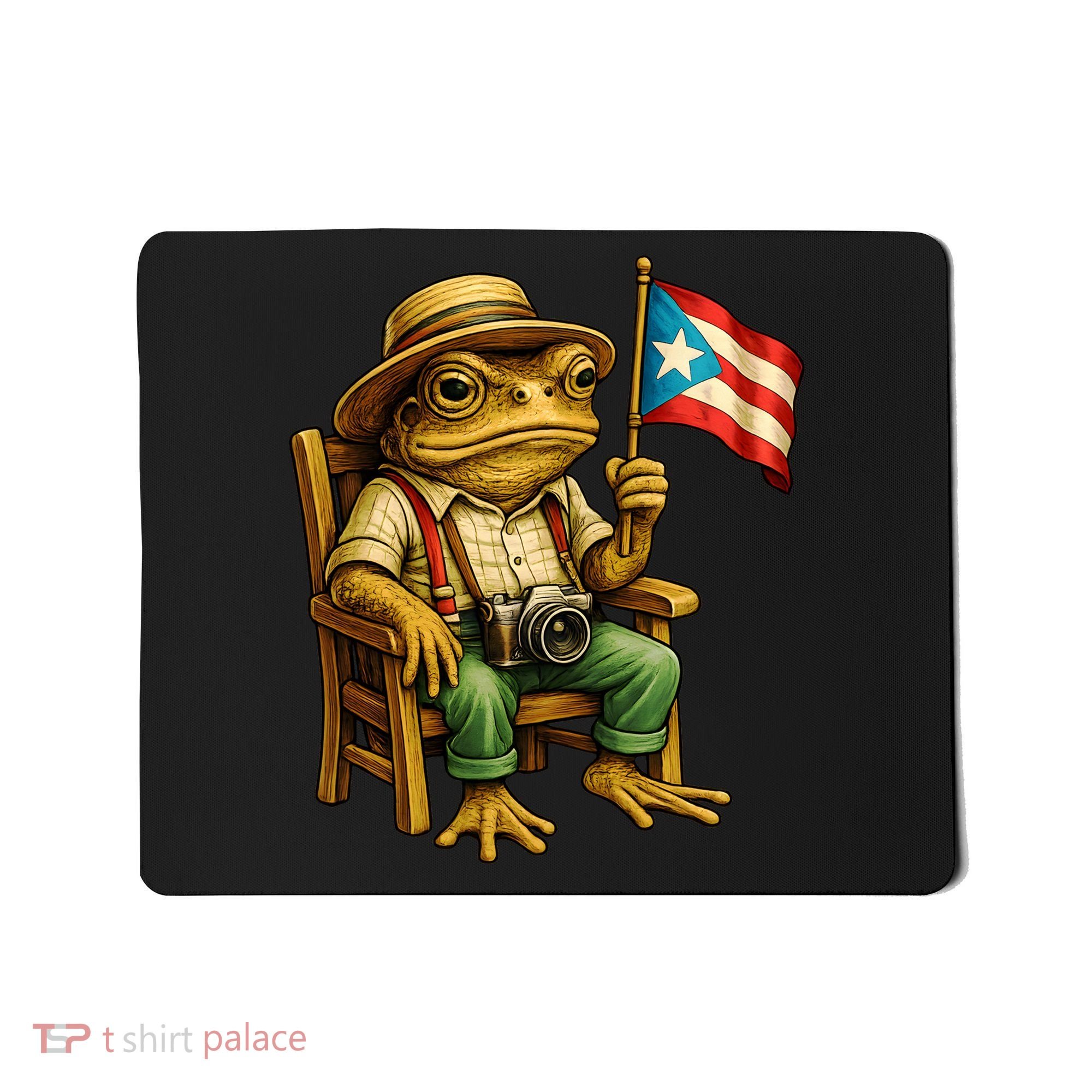 Coqui Frog Puerto Rico Flag Taino Boricua Hispanic Mousepad