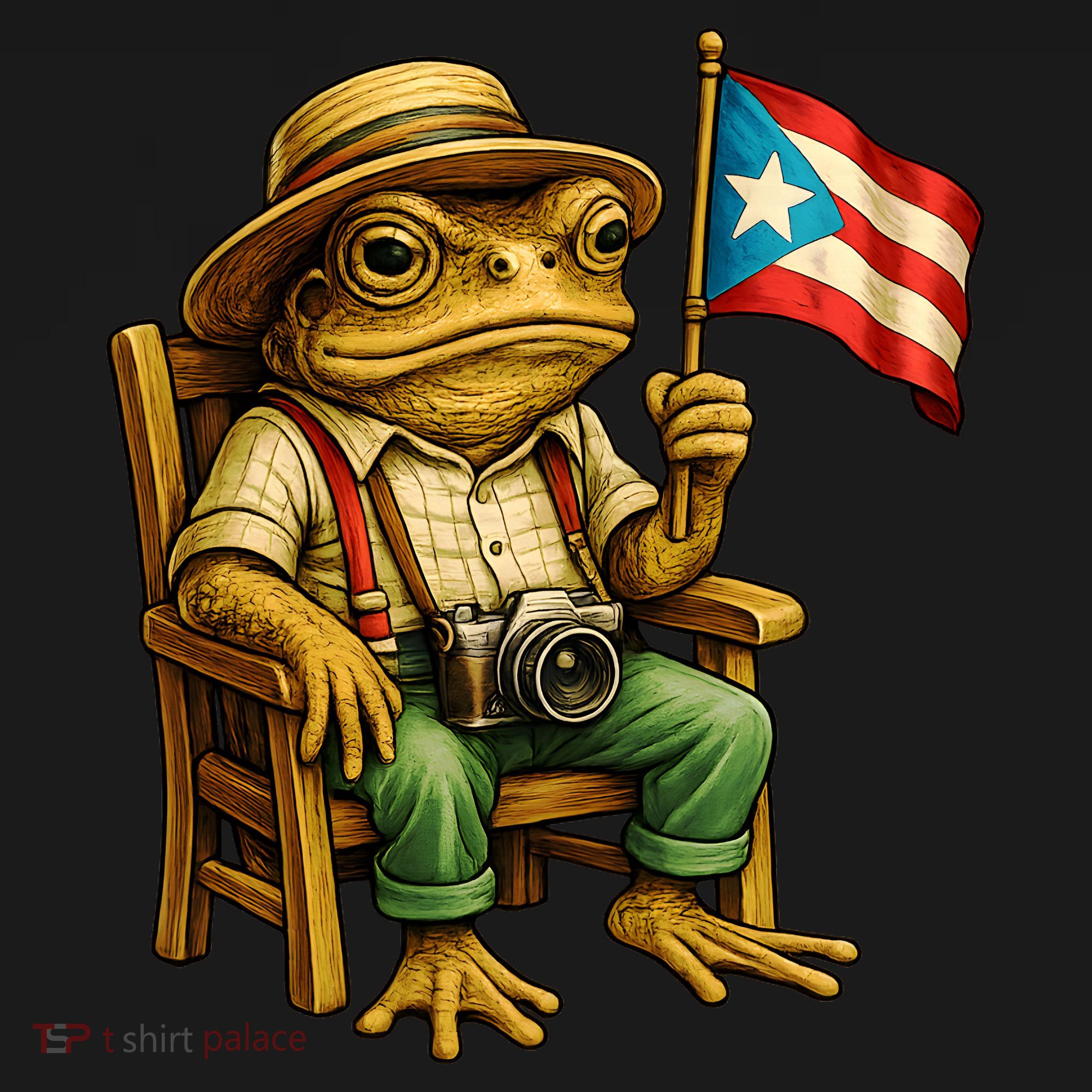 Coqui Frog Puerto Rico Flag Taino Boricua Hispanic Women's Tank Top