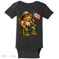 Coqui Frog Puerto Rico Flag Taino Boricua Hispanic Baby Bodysuit thumb 0