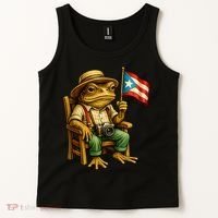 Coqui Frog Puerto Rico Flag Taino Boricua Hispanic Tank Top thumb 2