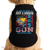 Cool Fishing Proud Hooker Mom Doggie Tank thumb 0