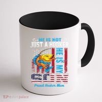 Cool Fishing Proud Hooker Mom Coffee Mug thumb 1