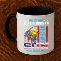 Cool Fishing Proud Hooker Mom Coffee Mug thumb 2