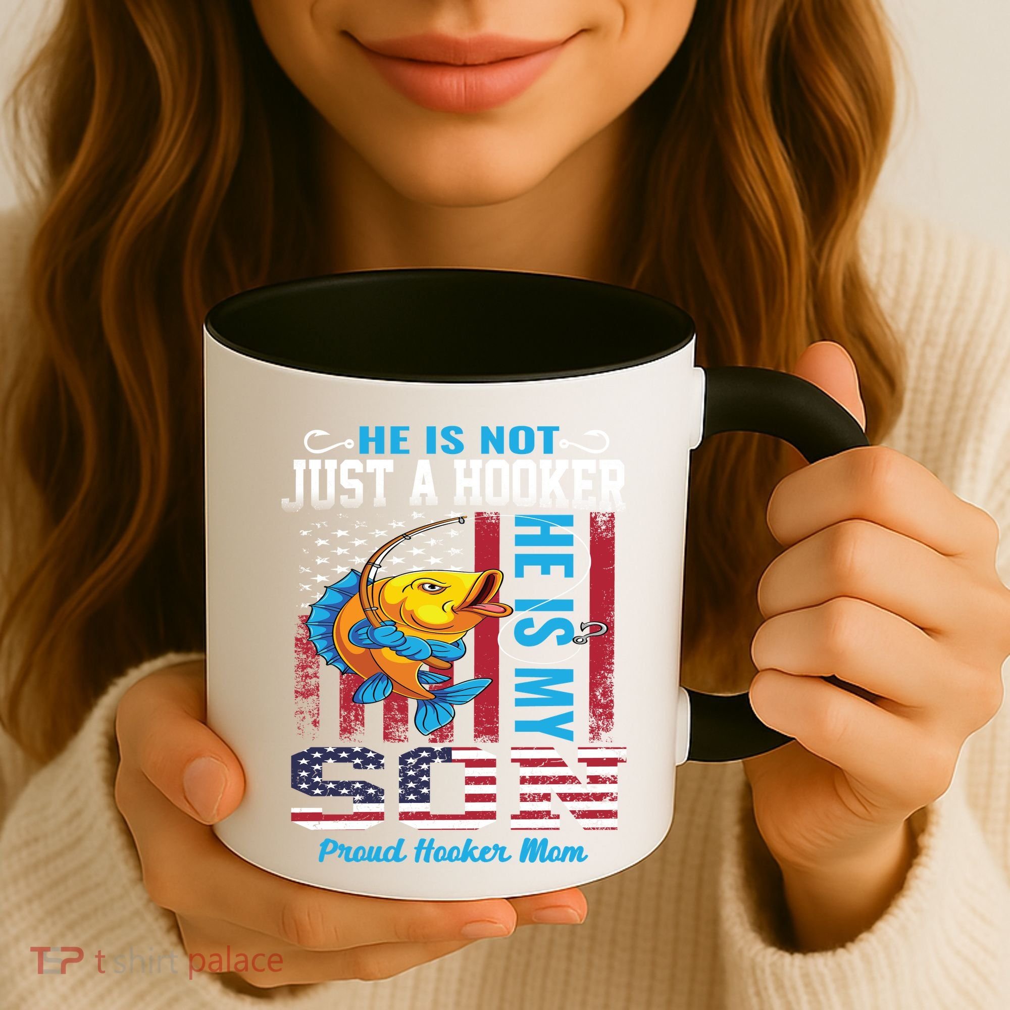Cool Fishing Proud Hooker Mom Coffee Mug