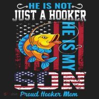 Cool Fishing Proud Hooker Mom Beanie thumb 2