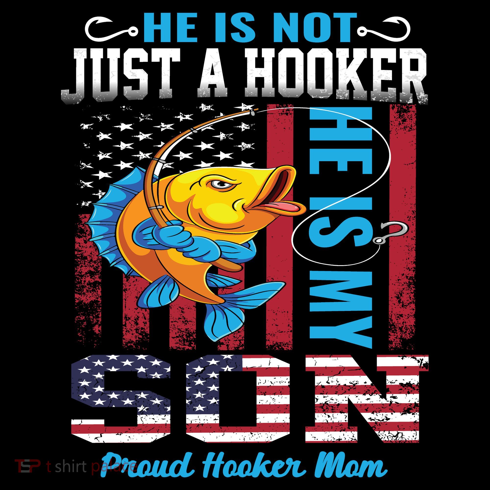Cool Fishing Proud Hooker Mom Women's Hoodie