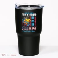 Cool Fishing Proud Hooker Mom Tumbler thumb 0