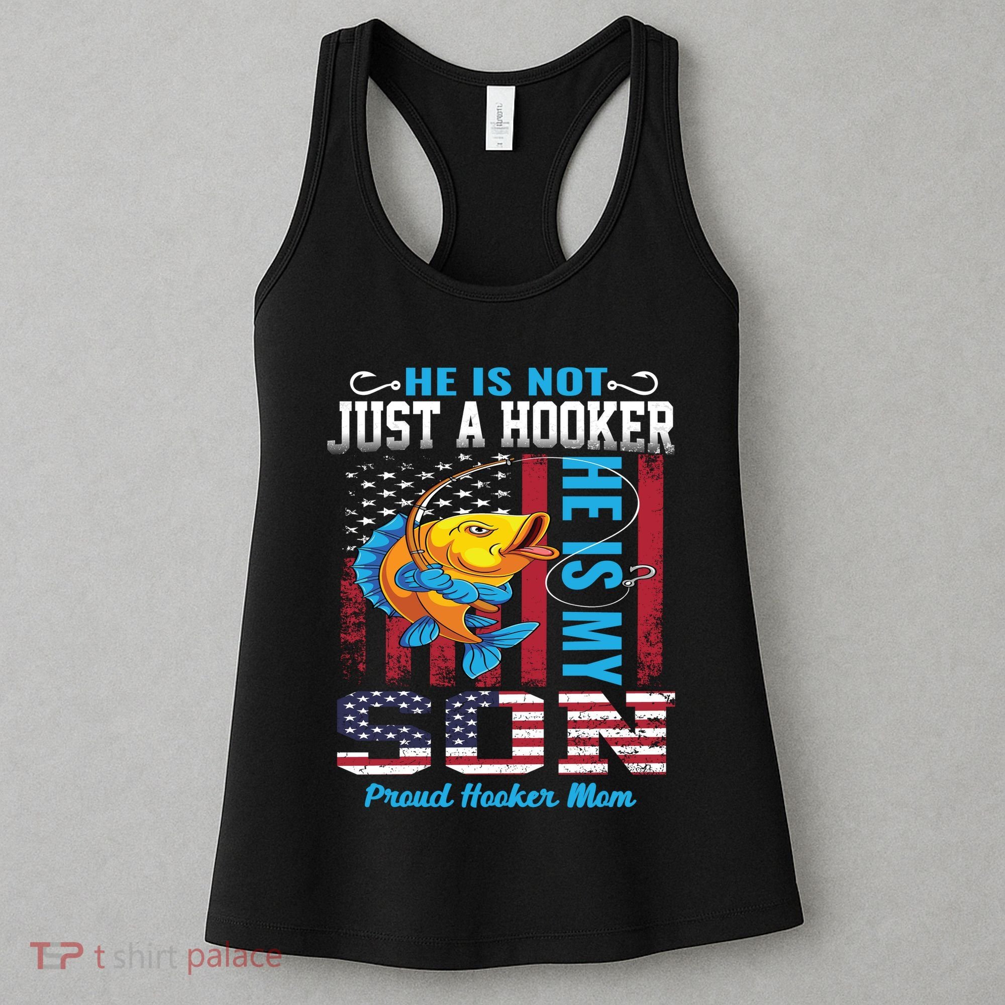 Cool Fishing Proud Hooker Mom Women's Tank Top