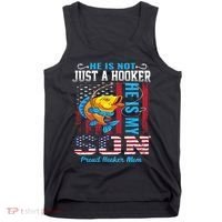 Cool Fishing Proud Hooker Mom Tank Top thumb 0