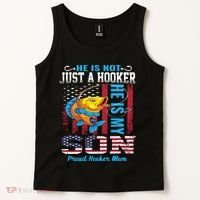 Cool Fishing Proud Hooker Mom Tank Top thumb 2
