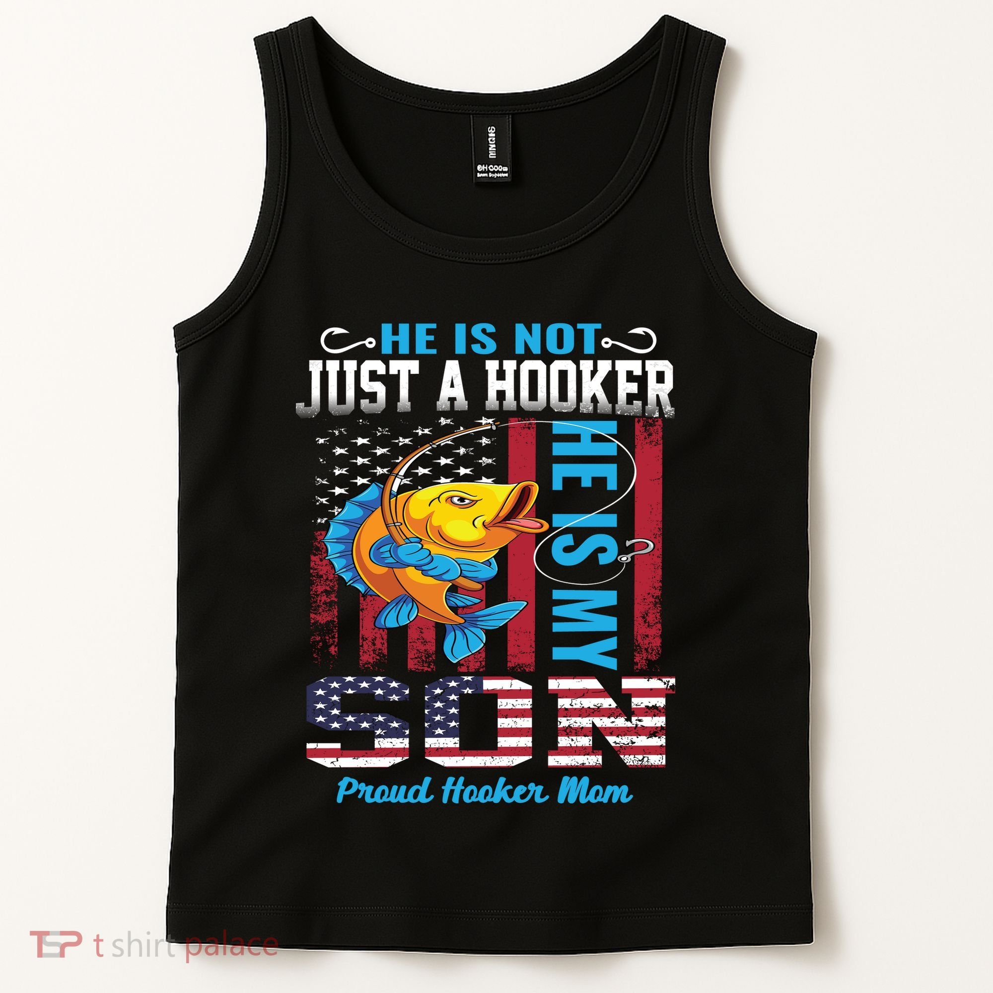 Cool Fishing Proud Hooker Mom Tank Top