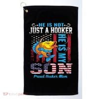 Cool Fishing Proud Hooker Mom Golf Towel thumb 0