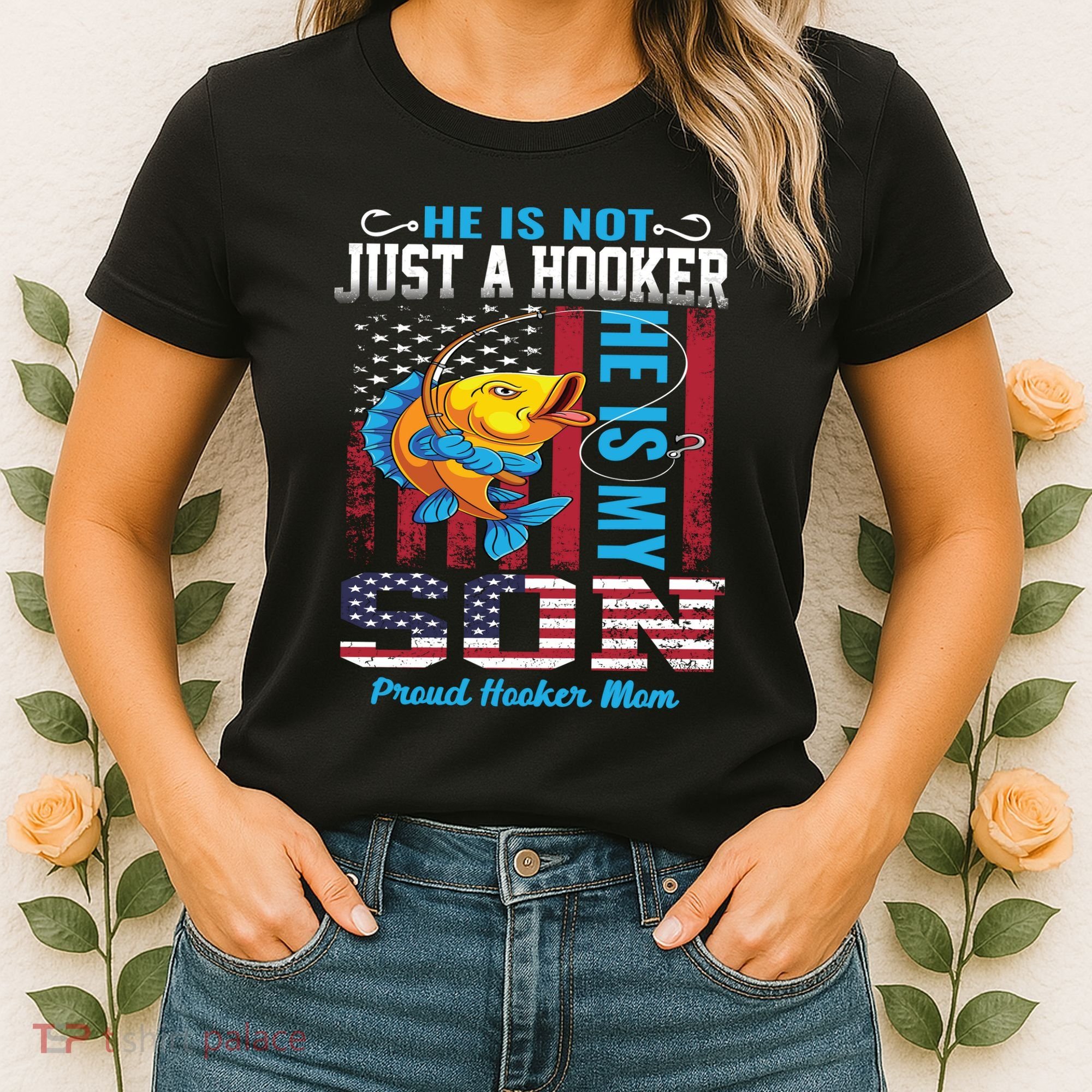 Cool Fishing Proud Hooker Mom Women's T-Shirt