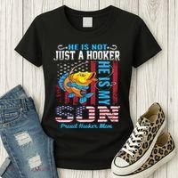 Cool Fishing Proud Hooker Mom Women's T-Shirt thumb 3
