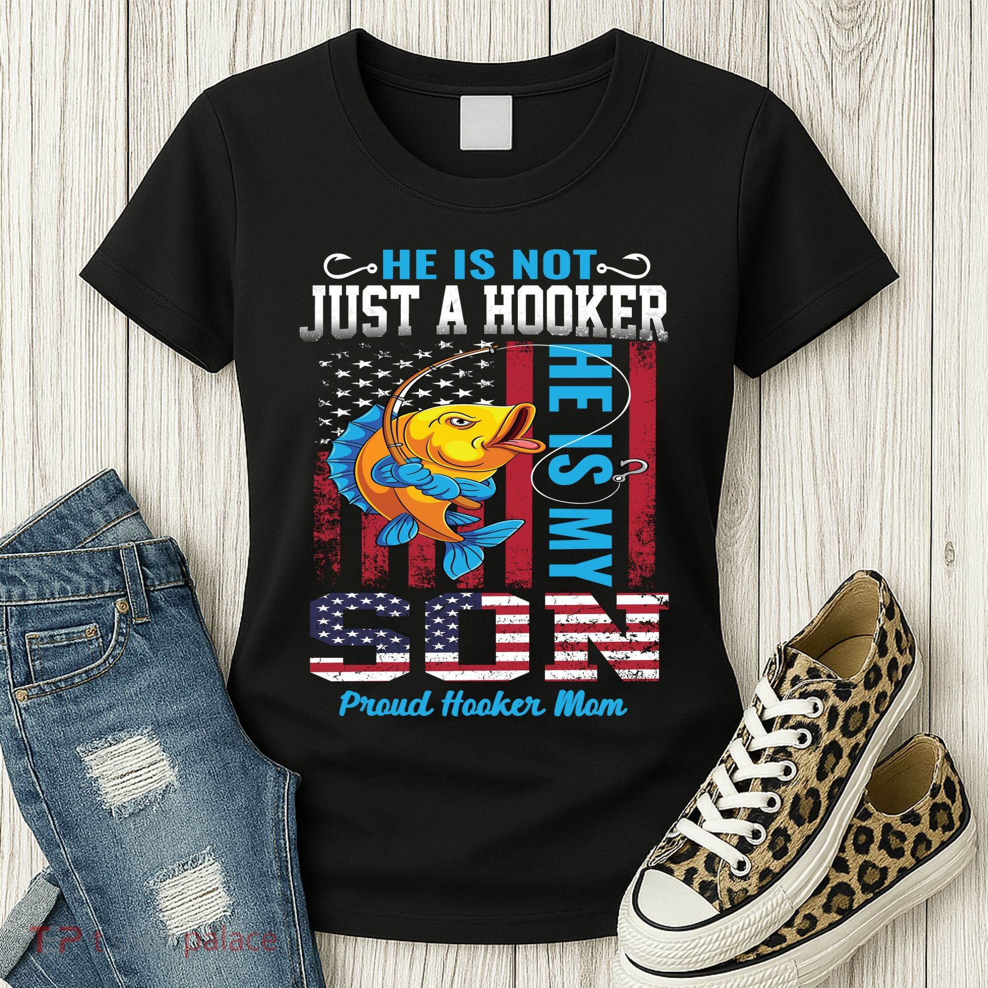 Cool Fishing Proud Hooker Mom Women's T-Shirt