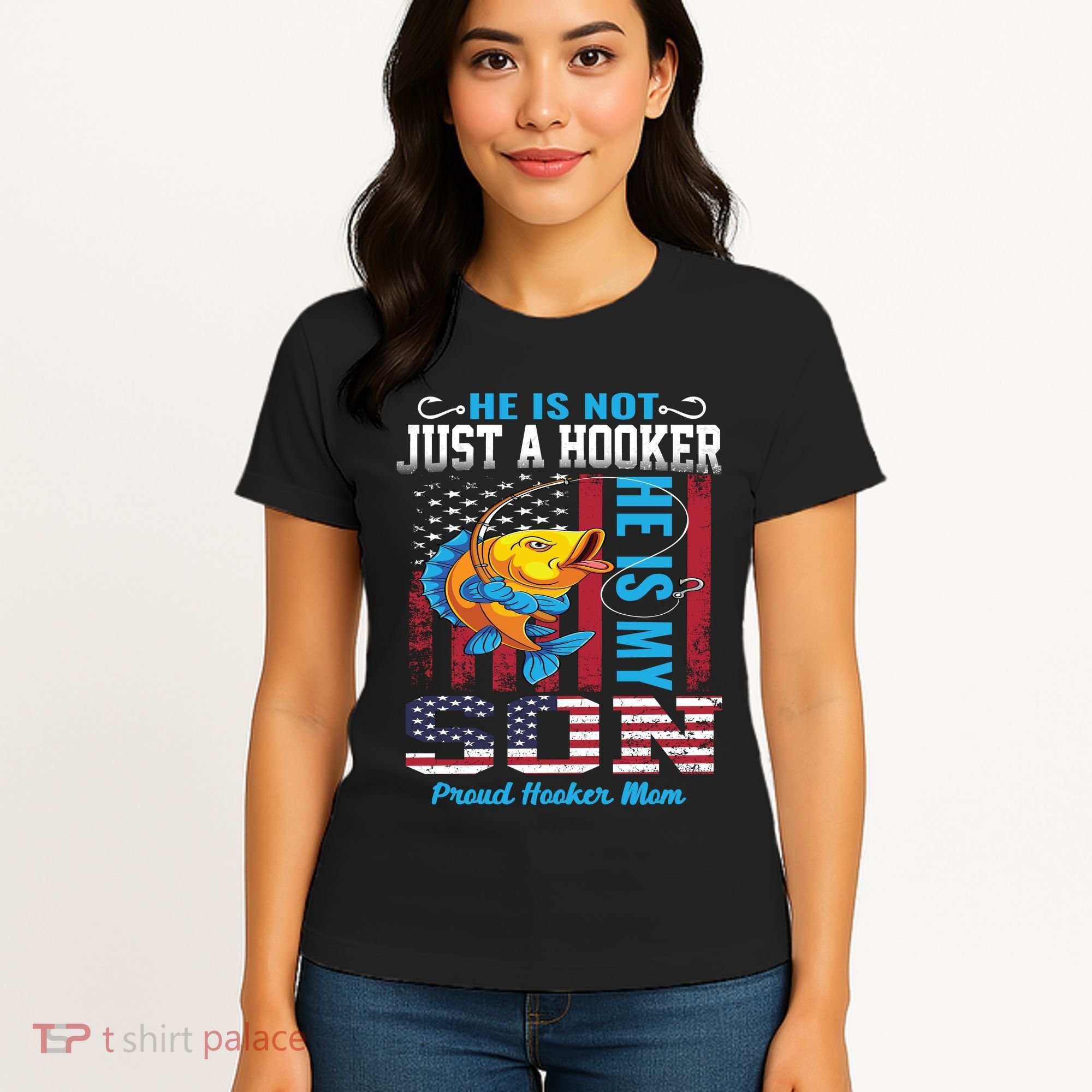 Cool Fishing Proud Hooker Mom Women's T-Shirt