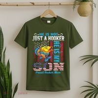 Cool Fishing Proud Hooker Mom T-Shirt thumb 2