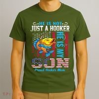 Cool Fishing Proud Hooker Mom T-Shirt thumb 3