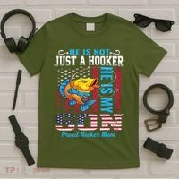 Cool Fishing Proud Hooker Mom T-Shirt thumb 5
