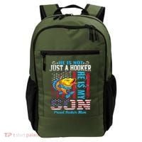Cool Fishing Proud Hooker Mom Backpack thumb 0