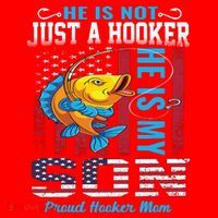Cool Fishing Proud Hooker Mom Santa Hat thumb 1