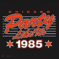Chicago Football Party Like It’S 1985 Women's Hoodie thumb 2