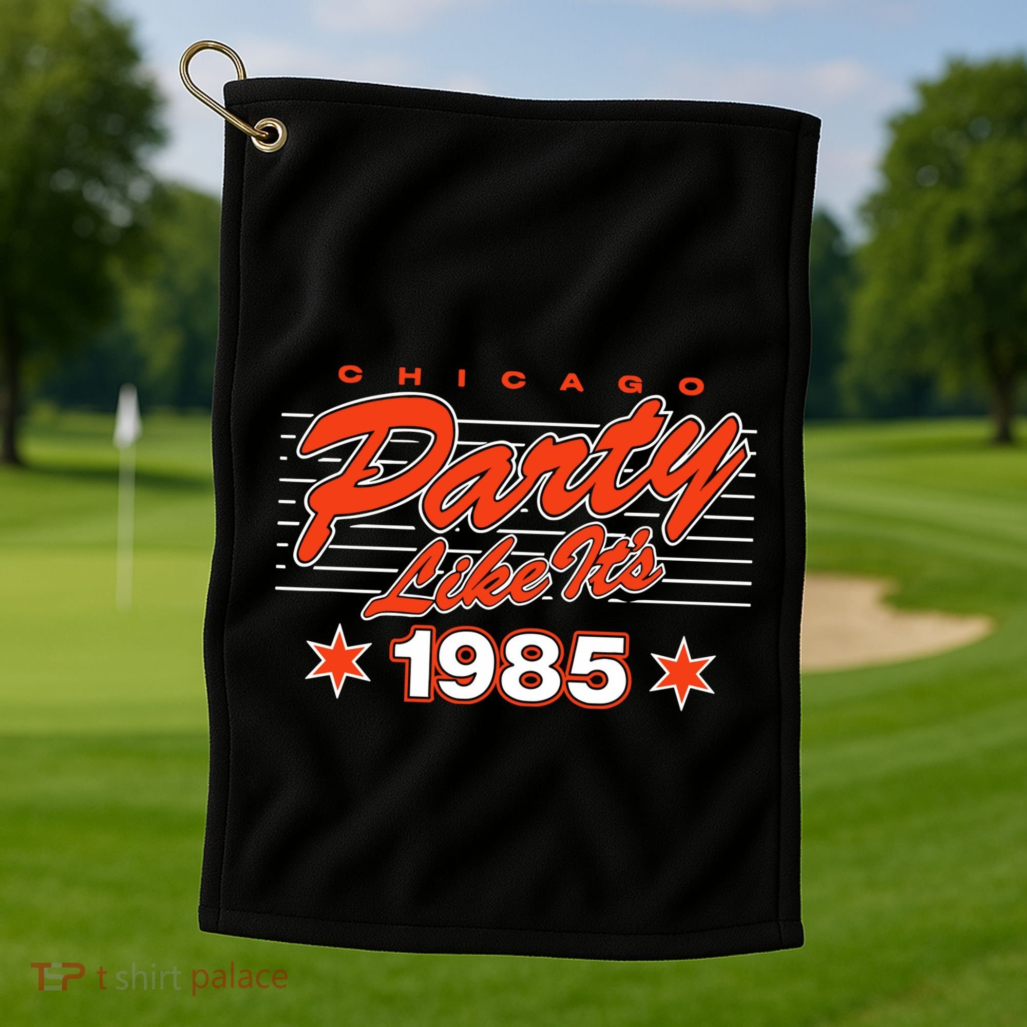 Chicago Football Party Like It’S 1985 Golf Towel