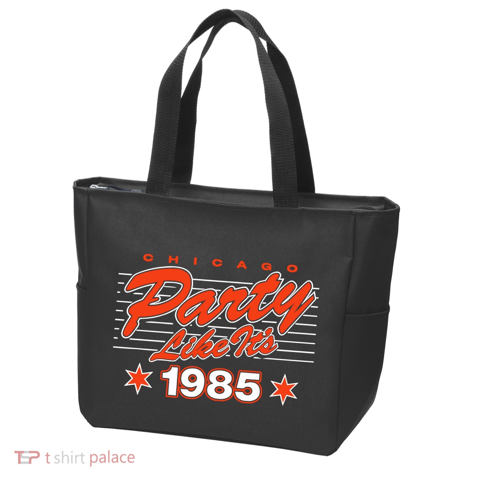 Chicago Football Party Like It’S 1985 Tote Bag