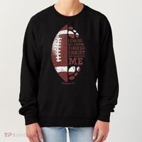 Christian Football Philippians 413 S Gifts Women's Sweatshirt thumb 0