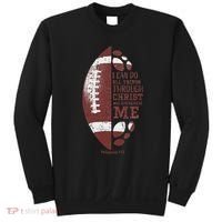 Christian Football Philippians 413 S Gifts Sweatshirt thumb 0