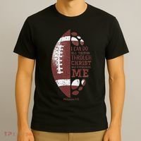 Christian Football Philippians 413 S Gifts T-Shirt thumb 3
