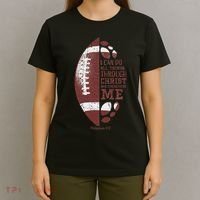 Christian Football Philippians 413 S Gifts T-Shirt thumb 4