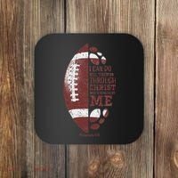 Christian Football Philippians 413 S Gifts Coaster thumb 0