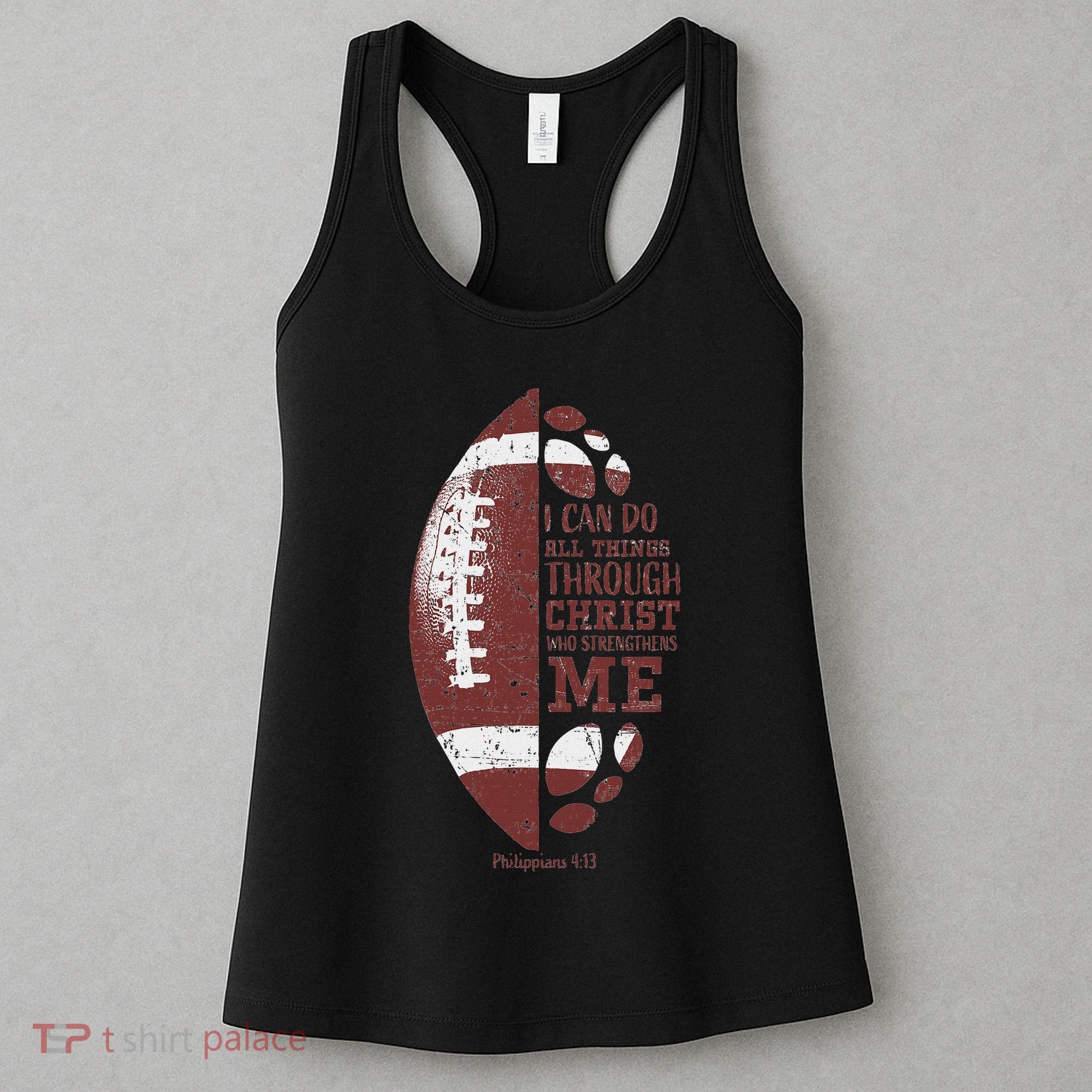 Christian Football Philippians 413 S Gifts Women's Tank Top