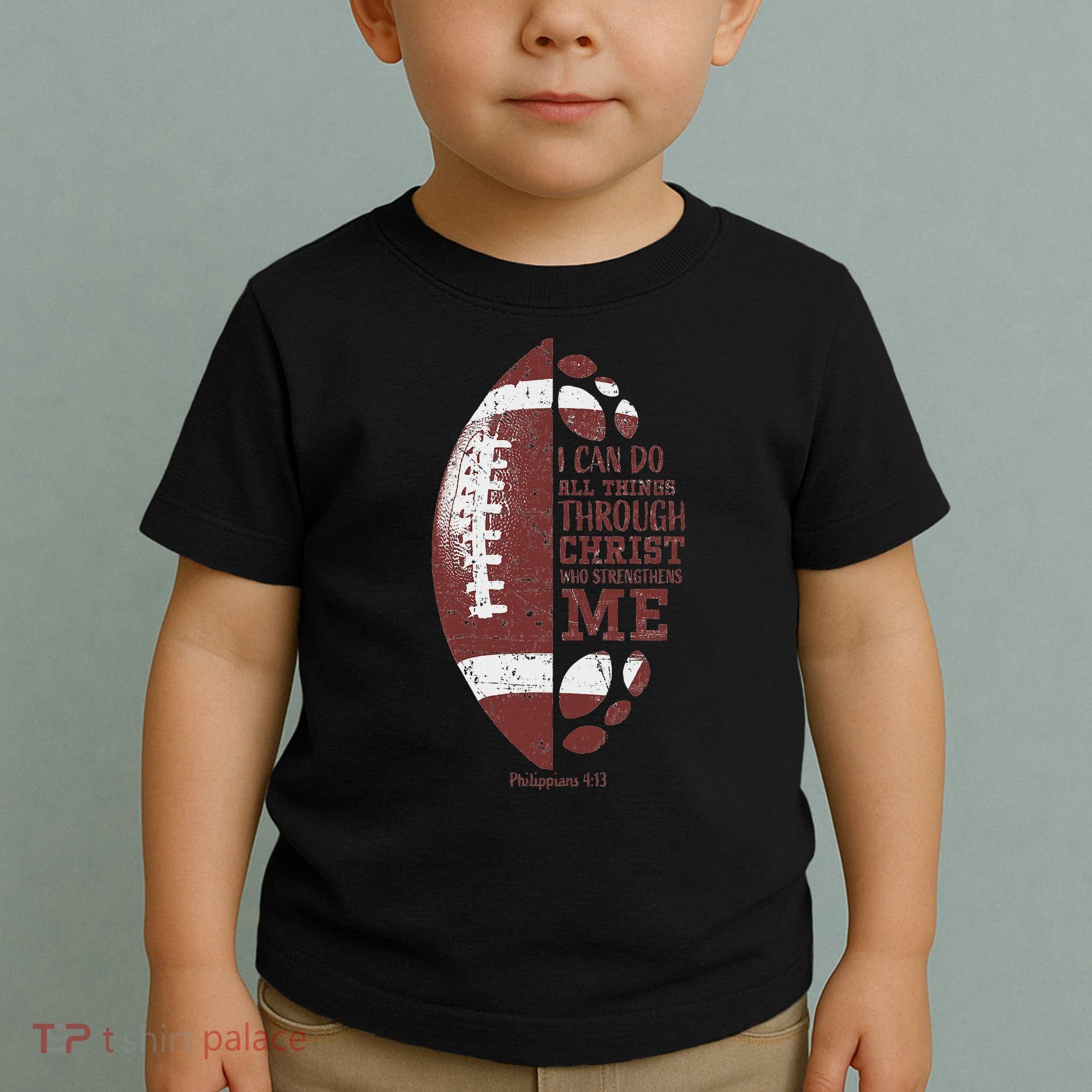 Christian Football Philippians 413 S Gifts Toddler T-Shirt