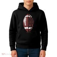 Christian Football Philippians 413 S Gifts Kids Hoodie thumb 4