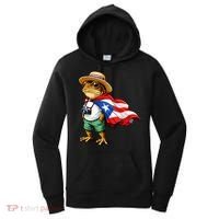 Coqui Frog Puerto Rico Flag Rican Taino Boricua Women's Hoodie thumb 0
