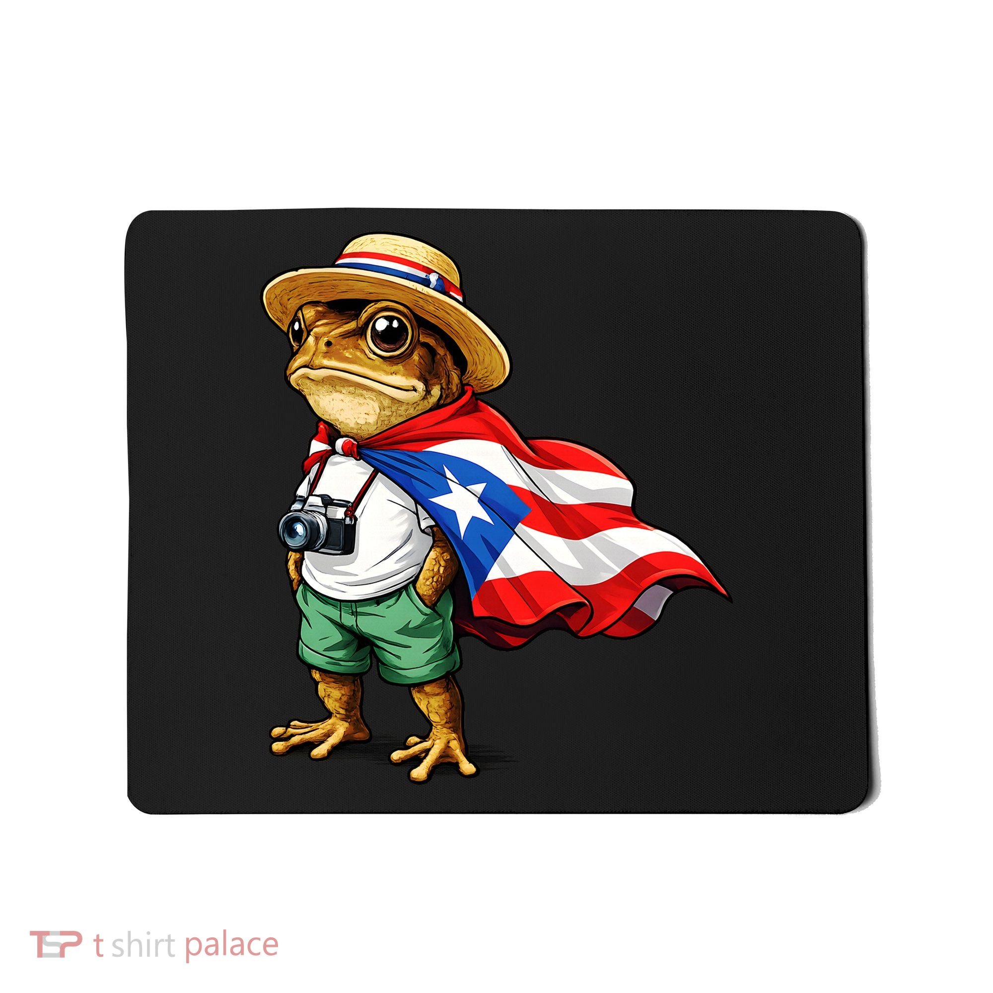 Coqui Frog Puerto Rico Flag Rican Taino Boricua Mousepad