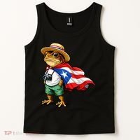 Coqui Frog Puerto Rico Flag Rican Taino Boricua Tank Top thumb 2